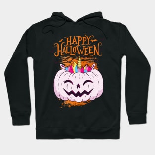 Halloween Happy Halloween Funny Unicorn Costume Hoodie